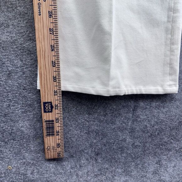 Soft Surroundings Womens Cord Flare Pants Size Large 14/16 Ivory Hippie Boho - Picture 7 of 7